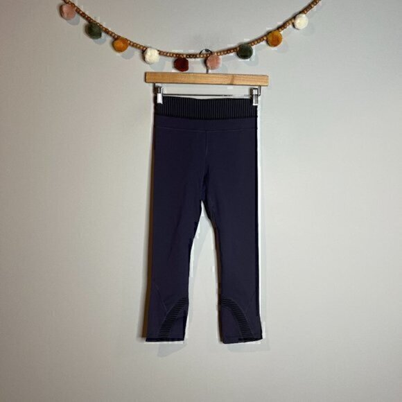 Lululemon Run Stripe Inspire Crop II leggings - Picture 1 of 5